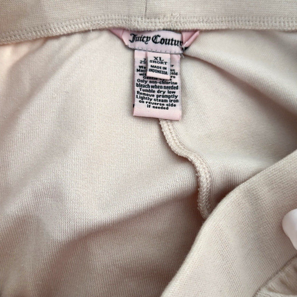 NWT Juicy Couture Velour Boot Leg Pants Short Womens Sz XLP Scallop Pink - Picture 7 of 8